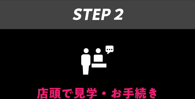 STEP2 店頭で見学・お手続き